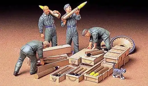 Lichidare de stoc TAMIYA 35188 - 1 35 German Tank Ammo-Loading Crew Set