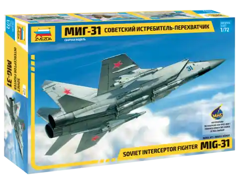 Zvezda 7229 - 1 72 Mig-31 Fighter Soviet Interceptor Chilipir