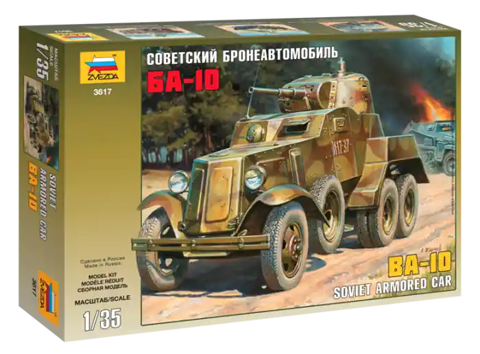 Zvezda 3617 - 1 35 BA-10 SOVIET ARMORED CAR Reducere de preț