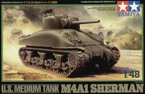 TAMIYA 32523 - 1 48 U.S. Medium Tank M4A1 Sherman Retur gratuit