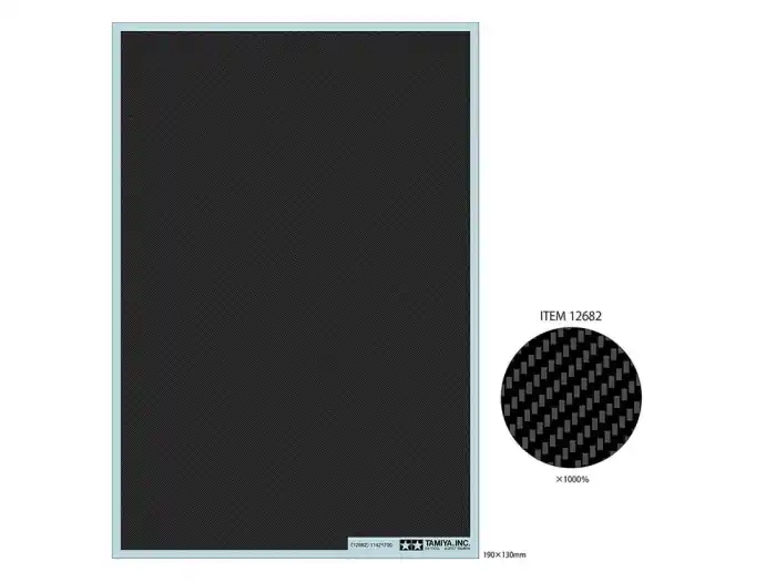 TAMIYA 12682 - Carbon Pattern Decal (Twill Weave/Extra Fine) Popular
