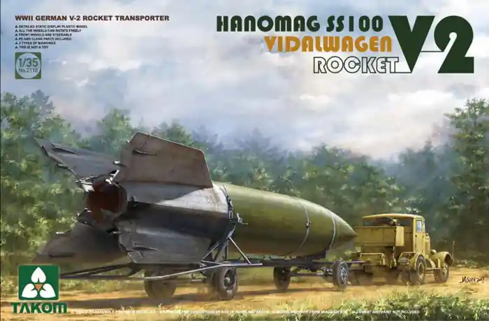 TAKOM 2110 - 1 35 V-2 ROCKET VIDALWAGEN HANOMAG SS100 Popular