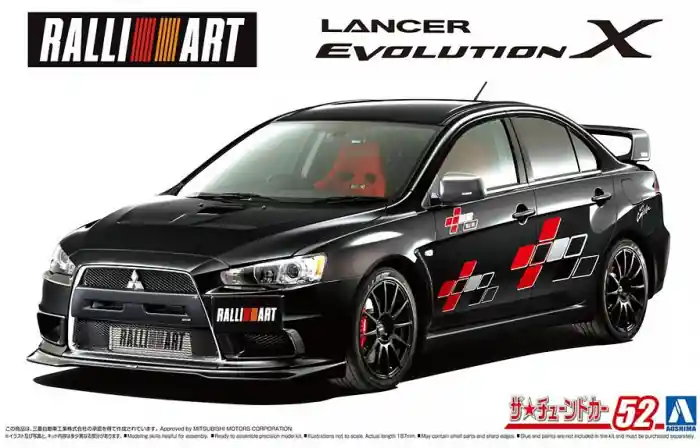 Popular Aoshima 05987 - 1 24 Mitsubishi Ralliart Cz4A Lancer EVOLUTION X 2007