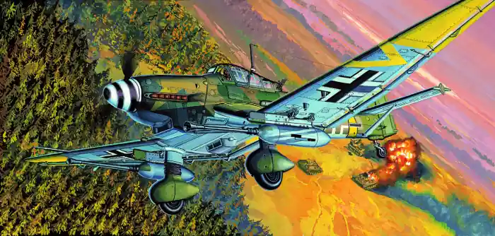 Expediere rapidă Academy 12404 - 1 72 JU87G-2 STUKA "KANONEN VOGEL"
