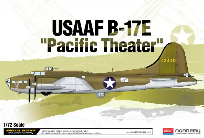 Ieftin Academy 12533 - 1 72 USAAF B-17E "Pacific Theater"