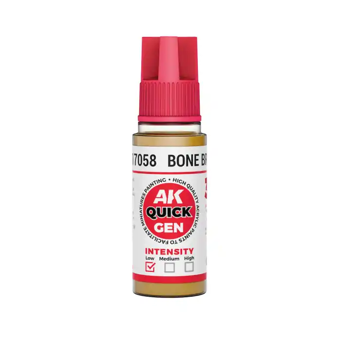 AK Interactive 17058 - Bone Brown 18 ml - Quick Gen Nu rata