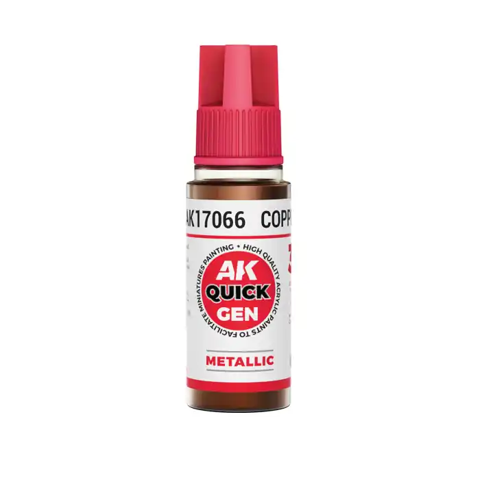 AK Interactive 17066 - Copper 18 ml - Quick Gen Premium