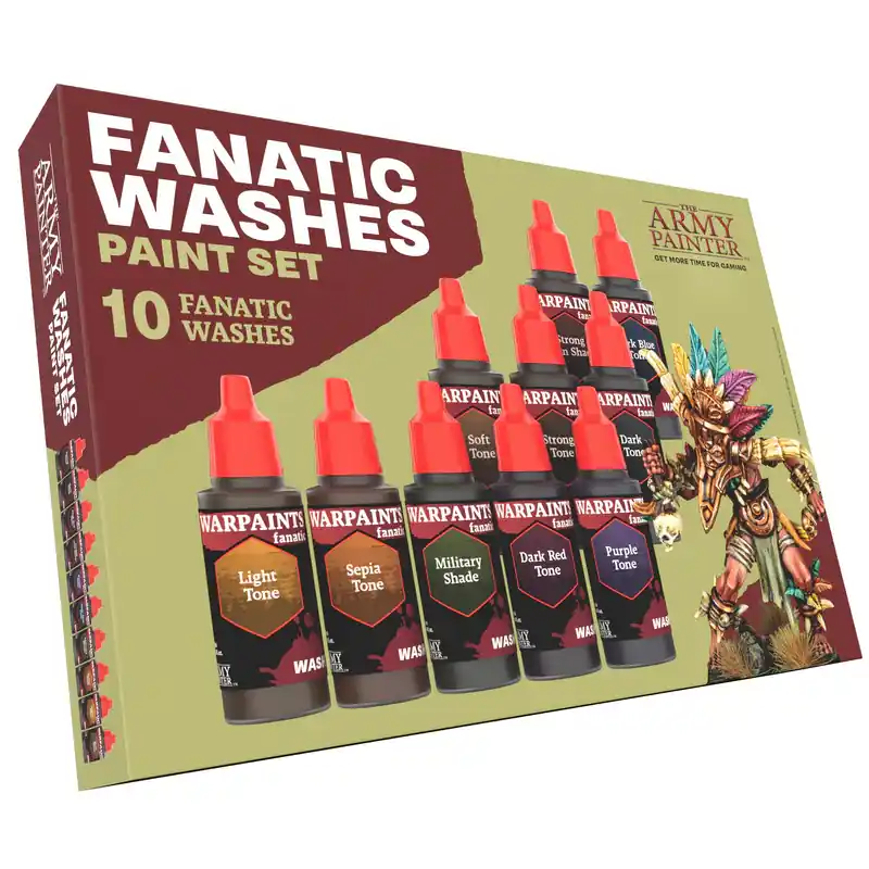 The Army Painter - Warpaints Fanatic Washes Paint Set Reducere specială