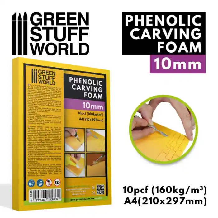 GSW - Phenolic Carving Foam 10mm - A4 Size Cumpără acum