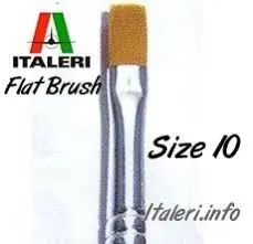 Italeri 51233 - 10 Synthetic Flat Brush Lichidare de stoc