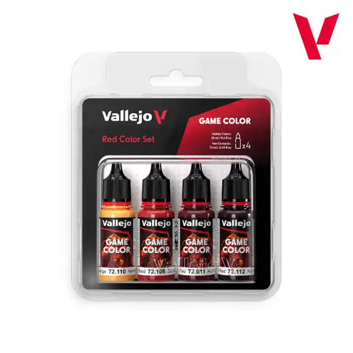 Vallejo 72377 - Game Color - Red Color Set Bestseller