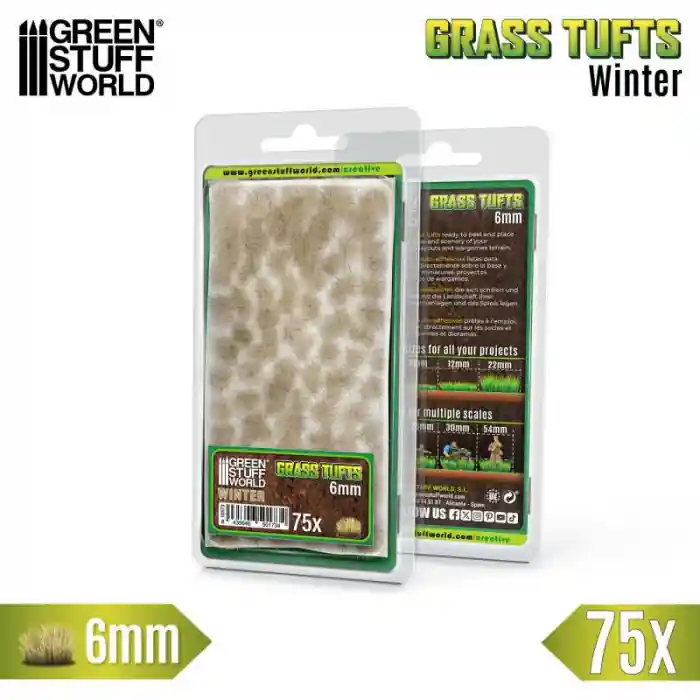 Mai ieftin GSW - Static Grass Tufts 6 mm - Winter White
