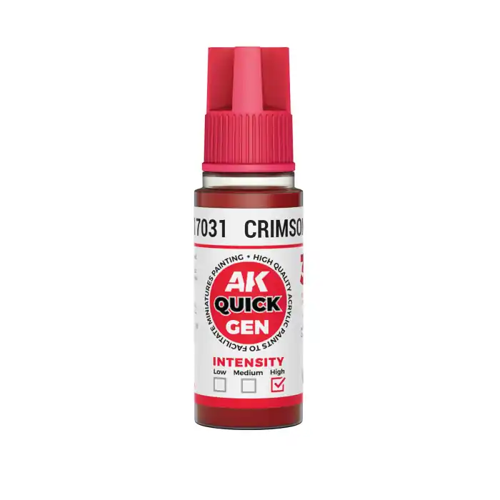 Preț promoțional AK Interactive 17031 - Crimson Red 18 ml - Quick Gen