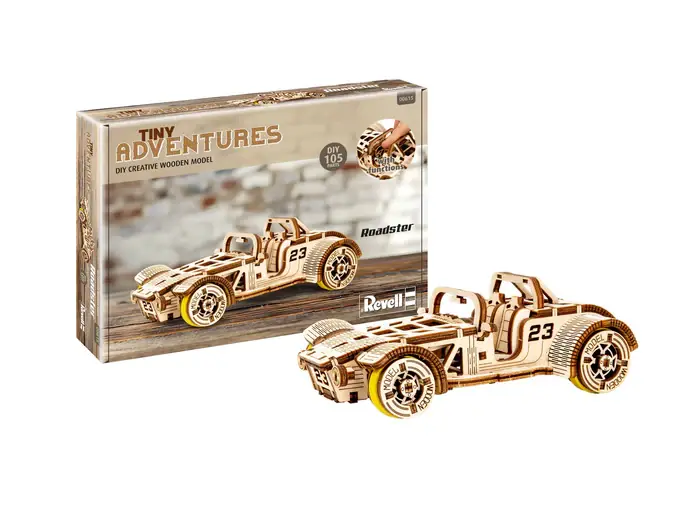 Revell 00615 - 1 32 - Puzzle 3D Tiny Adventures - Roadster Lichidare de stoc