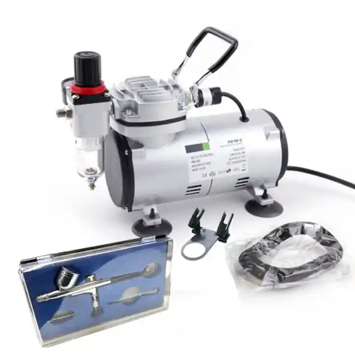 Popular SET Mini compresor aerograf Fengda AS18-2 + aerograf BD-130 + furtun