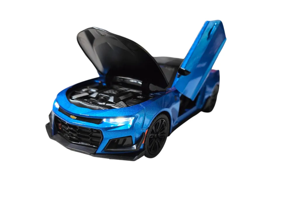 Preț promoțional Chevrolet Camaro ZL1 2017 (Replica) blue, scala 1/24, Sunet și Lumini