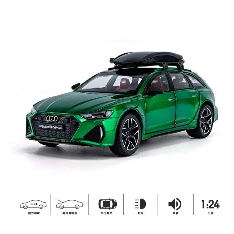 Audi RS6 Avant Green 2019 (replica) scala 1/24 Lichidare de stoc