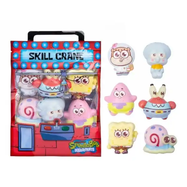 Preferatul clienților Set 6 figurine squishy, Sponge Bob, Pentru copii, Multicolor