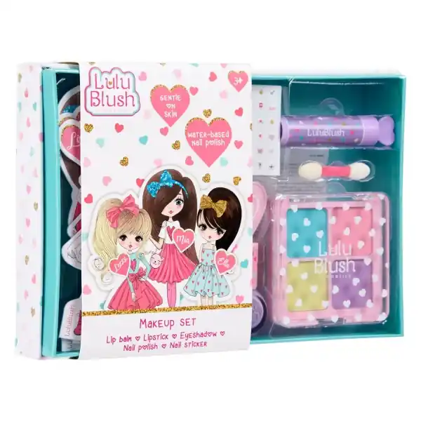 Plată sigură Set machiaj pentru copii, Lulu Blush, Multicolor