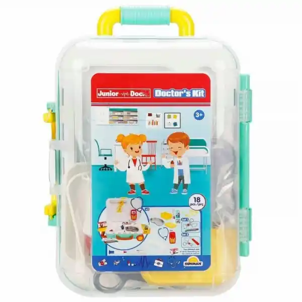 Mai ieftin Set de doctor in valiza, Junior Doc, 18 piese