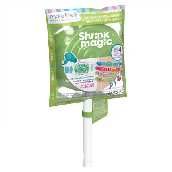Promoție Kit de creatie bratari Make it real, Shrink Magic Lollipop, Verde