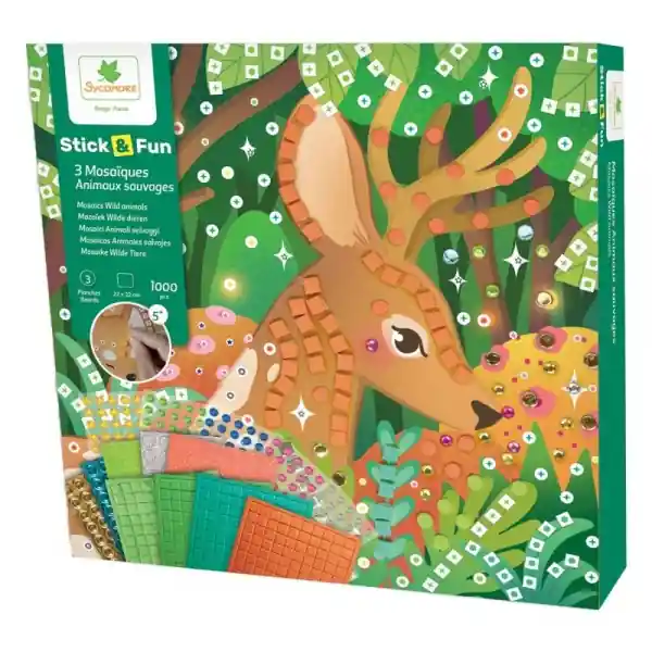 Cumpără online Set de creatie, Sycomore Stick n Fun Mozaic, Animale salbatice