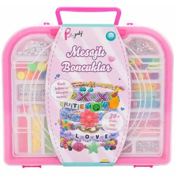 Ofertă exclusivă Gentuta cu margele de creat bratari, Pretty Pinky