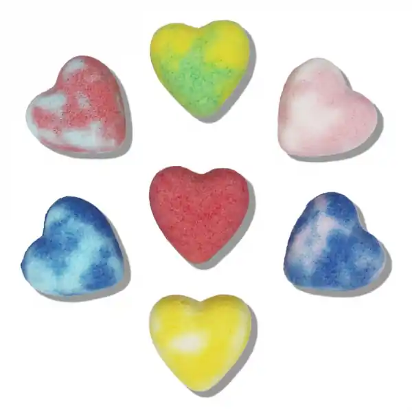 Reduceri Set pentru fetite 7 mini bombe de baie in forma de inima Create It!