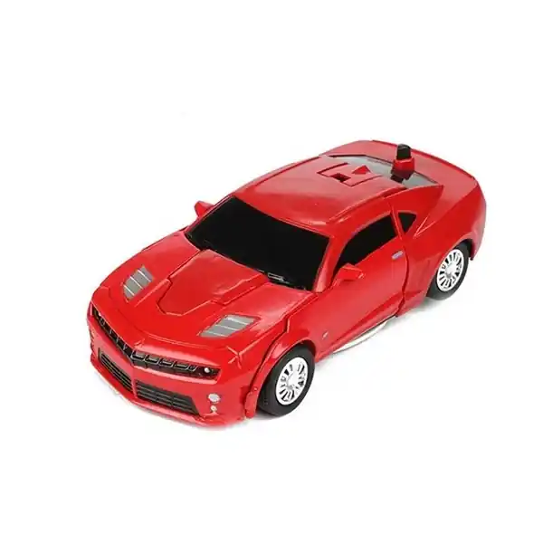 Robot transformabil masinuta Roboforces, Rosu, 6x13 cm Reducere de preț