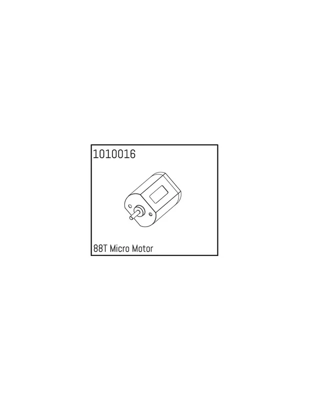 Motor brushed 88T Micro 1 24 Crawler Plată securizată