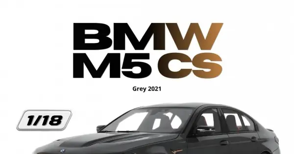 Macheta auto BMW M5 CS, Grey, 2021, GT993, 1 18, GT Spirit Popular