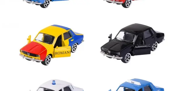 Majorette macheta Set Dacia 1300 6 buc, 1 64 Retur ușor
