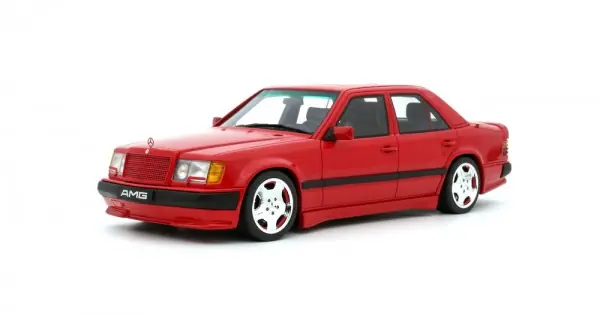 Macheta auto Mercedes-Benz 300 E 6.0 AMG Signal Red 568, 1987, LE999, OT1104, 1 18 Otto Models Cumpără online