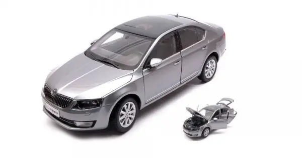 Macheta auto Skoda Octavia III (2014) gri, 1 18 Abrex Chilipir