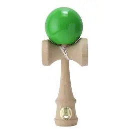 Jucarie de indemanare, din lemn, Ozora, Kendama, Verde, 18 cm Livrare rapidă
