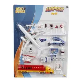 Ofertă de sezon Set vehicule aeroport, Maxx Wheels, 14 piese