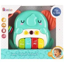 Jucarie interactiva, BamBam, Pian cu 4 clape, Elefant Ieftin