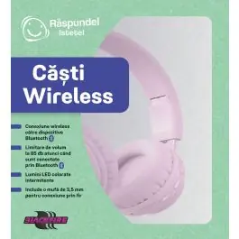 Chilipir Casti wireless, Raspundel Istetel, Roz