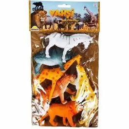 Chilipir Set figurine animale salbatice in punga mare, Crazoo, 6 buc