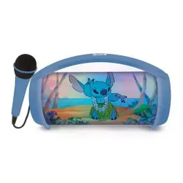 Plată securizată Boxa portabila cu microfon si efecte de lumini, Lexibook, Disney Stitch