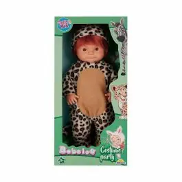 Cumpărături sigure Papusa Bebelou in costum de leopard, Dollz n More, 40 cm