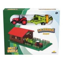 Set tractor cu garaj la ferma, Maxx Wheels Plată securizată