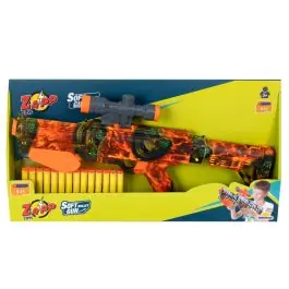 Arma de jucarie cu 14 sageti din burete, Zapp Toys, Soft Bomb Lichidare de stoc