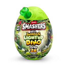Figurina dinozaur in ou, Smashers, Mega Dino Jurassic Light-Up, Verde, S1 Cel mai vândut