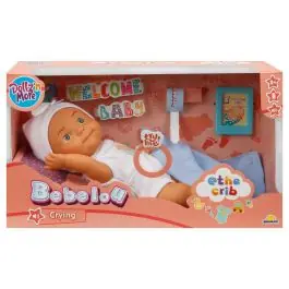 Super ofertă Papusa bebelus, Bebelou, Dollz n More, Bine ai venit, 30 cm, Albastru