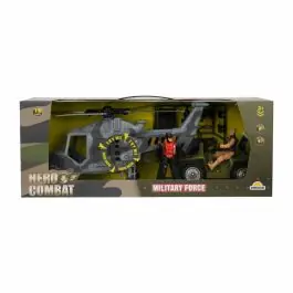 Set vehicule militare cu figurine, Hero Combat, Elicopter si ATV Lichidare de stoc
