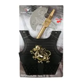Set pentru cavaler, topor si armura cu lumini si sunete, Paladin Ofertă specială