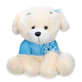 Caine de plus, Puffy Friends, Albastru, 55 cm Reducere