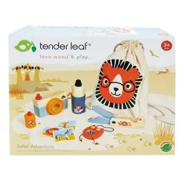 Livrare rapidă Kitul exploratorului safari din lemn premium, Tender Leaf Toys, 10 piese