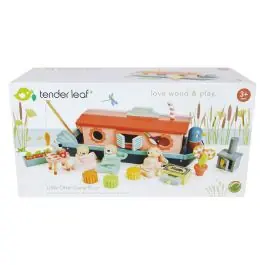 Barca familiei de vidre din lemn premium, Tender Leaf Toys Cumpărături sigure